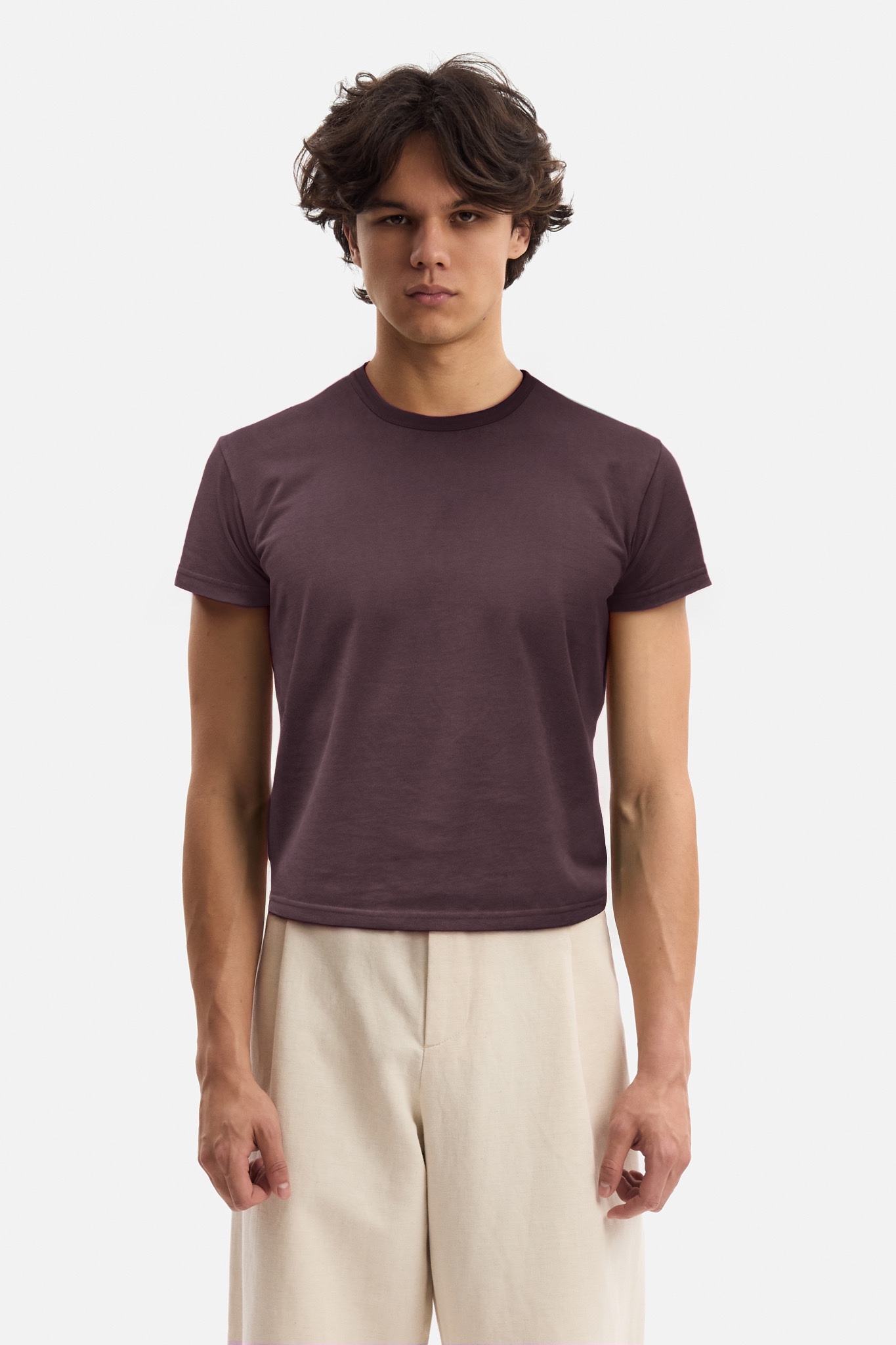 Aubergine Baby Tee