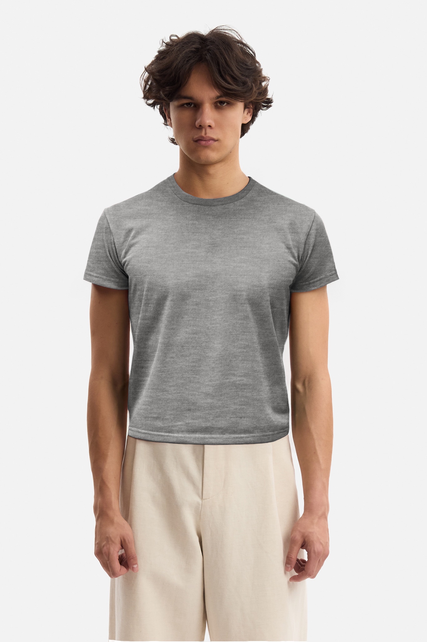 Grey Baby Tee