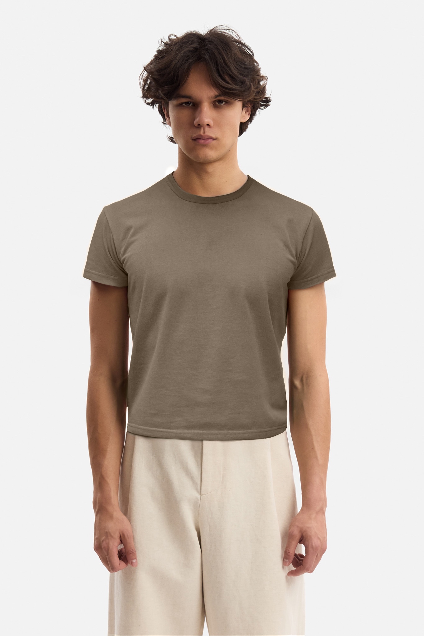 Khaki Baby Tee